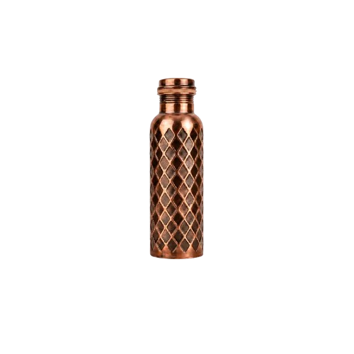 Trinkflasche aus massivem Kupfer – Diamond Edition