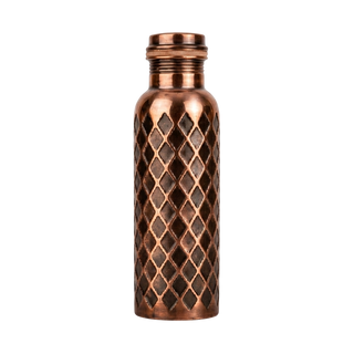 Trinkflasche aus massivem Kupfer – Diamond Edition