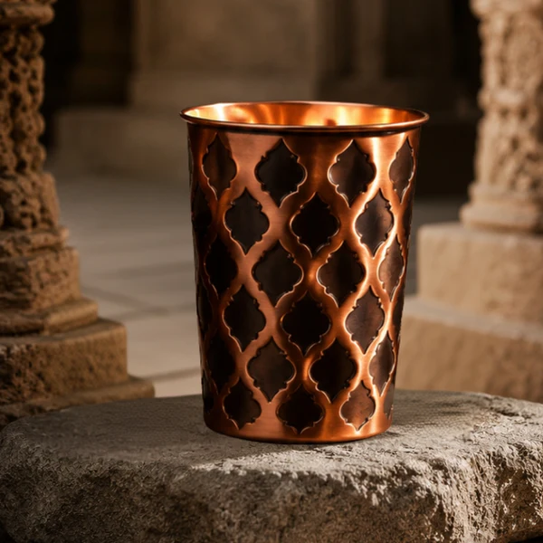 Becher aus massivem Kupfer - Diamond Edition